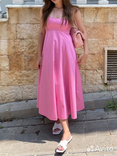 Платье zara розовое