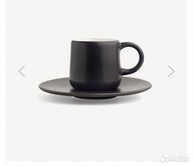 Чашка с блюдцем эклипс дымов керамика