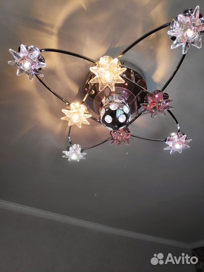 Люстра потолочная светодиодная бу