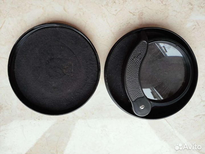 Лупа увеличительная 2Х СССР, диаметр линзы 8 см