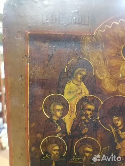 Икона ковчег 18век Старообрядческая 