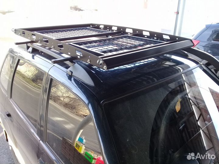 Корзина багажник универсальная, двухсекционная