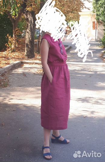 Платье женское льняное