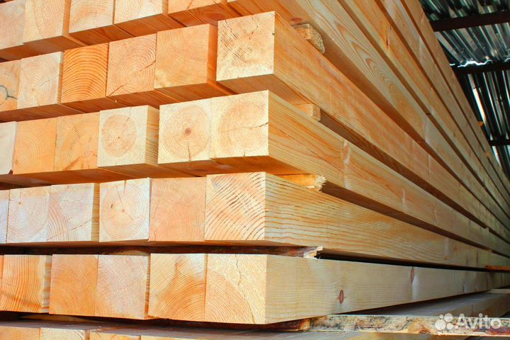 Брус 100х100х6000мм, 1-2сорт, опт