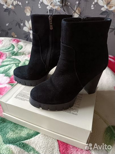 Ботильоны натуральная замша