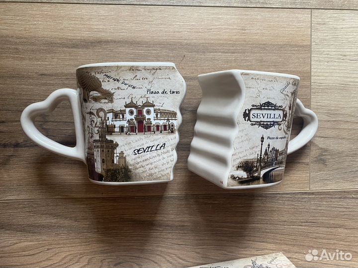 Парные кружки из Испании подарок влюблённым, паре