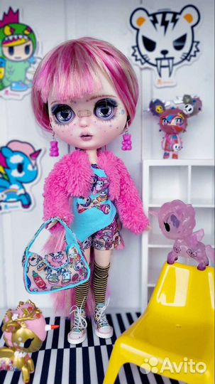 Кукла blythe custom sandy tokidoki