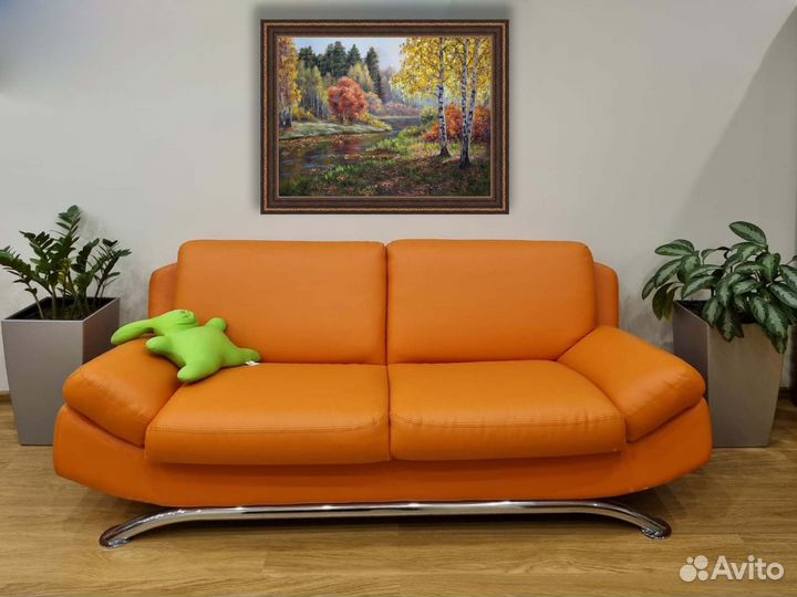 Картина маслом Золотая Осень Городской пейзаж