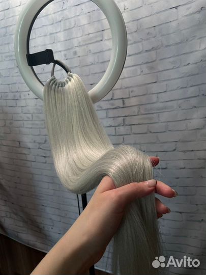 Хвост шиньон на резинке / накладной хвостик