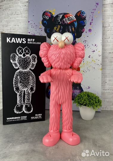 Фигурка kaws BFF Sesame Street Pink