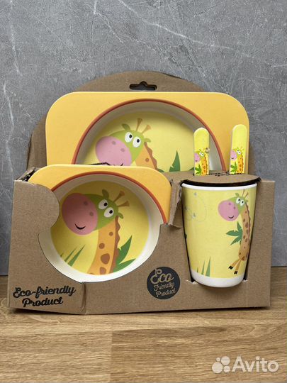 Детская посуда из бамбука