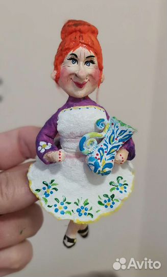 Елочные игрушки из ваты