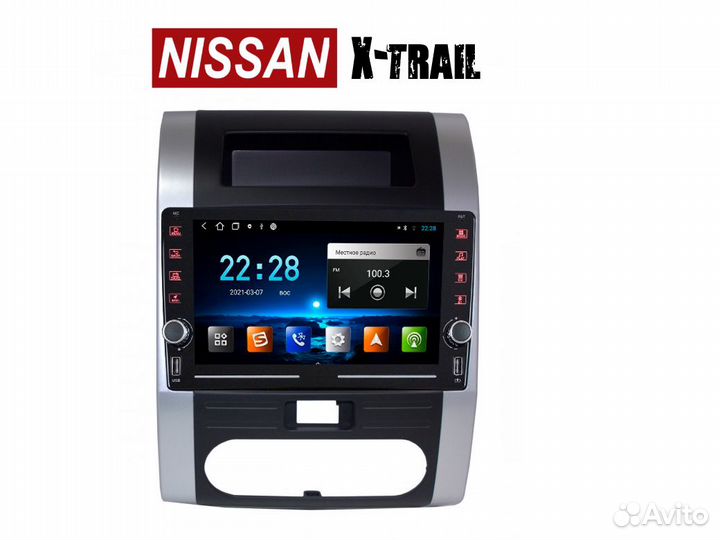 Магнитола Nissan X-trail t31 LTE CarPlay 4/32гб