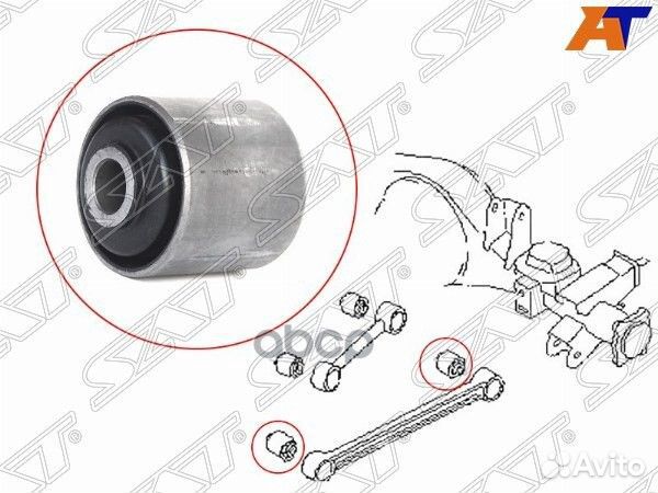 Сайлентблок RR продольной тяги nissan patrol(GR)