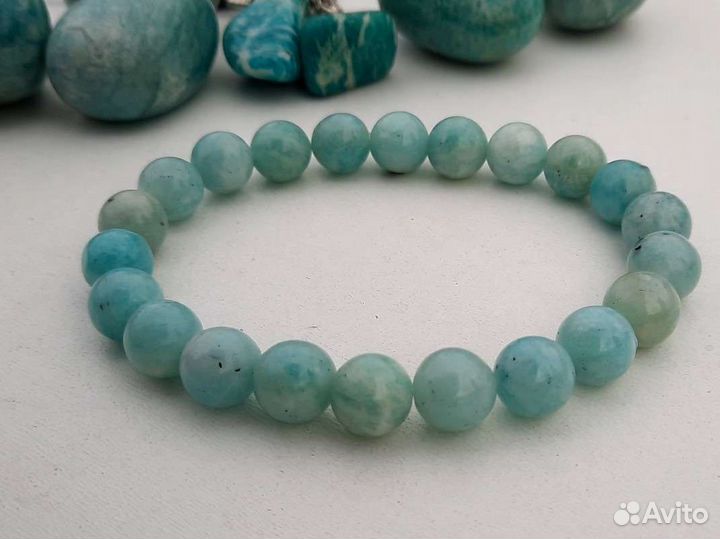 Амазонит Камень Кулон Браслет