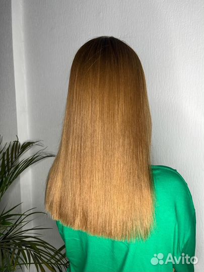 Модель на кератин,ботокс волос