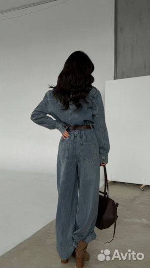 Комбинезон джинсовый женский
