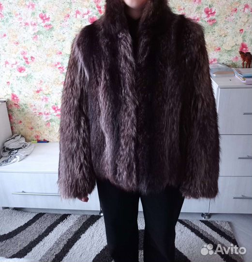 Шуба из енота