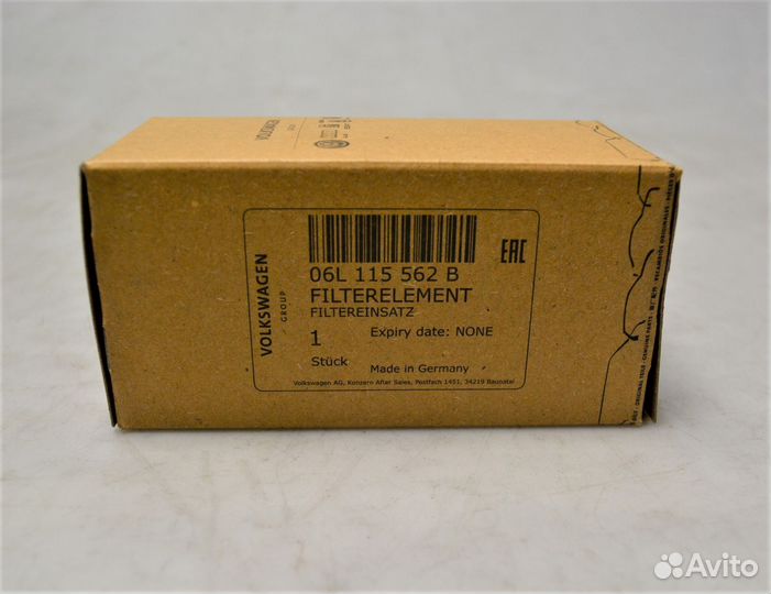 Масляный фильтр 06L115562B VAG Оригинал