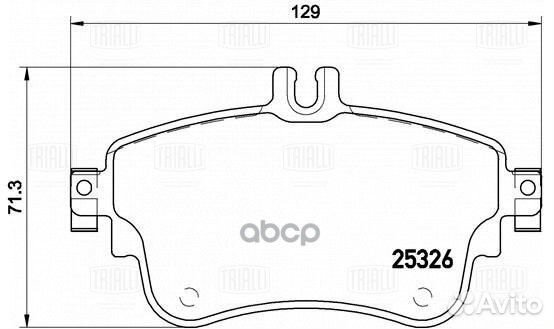 Колодки тормозные mercedes A(W176) 12/B(W246) 11