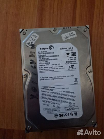 Жесткий диск Seagate barracuda на детали