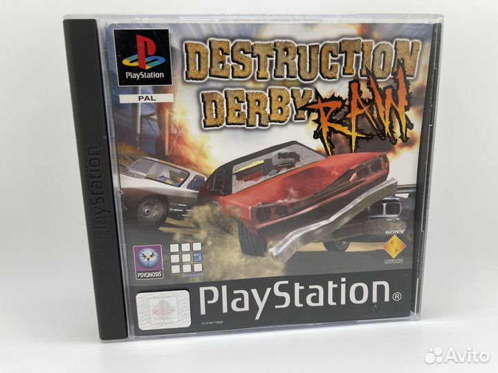 Destruction Derby Raw лицензия ps1