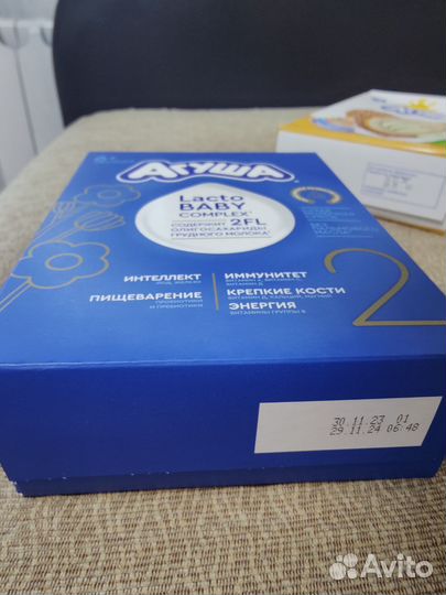 Каши и молочная смесь Агуша