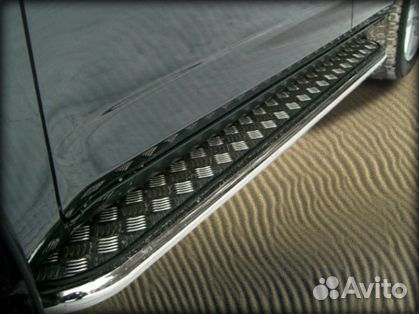 Пороги с листом d-43 Toyota Rav-4, 2006-2009 г.в