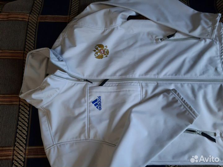Разминочная куртка L-XL adidas Сб.России лыжная
