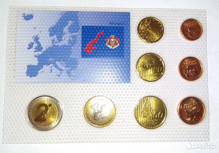 Пробные монеты Монако 2012 год