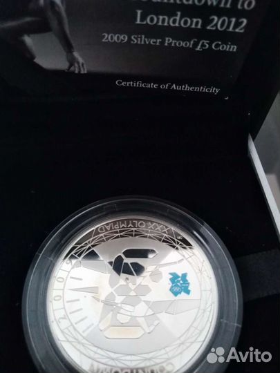 Монета серебро 925 пр 28.8 гр