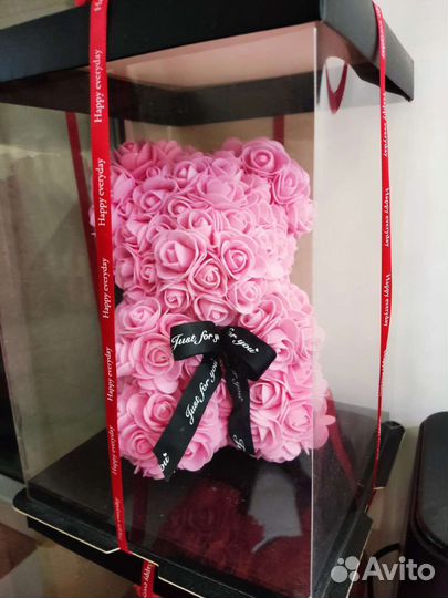 Мишка из роз