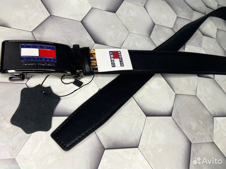 Ремень Tommy Hilfiger автомат с гравировкой