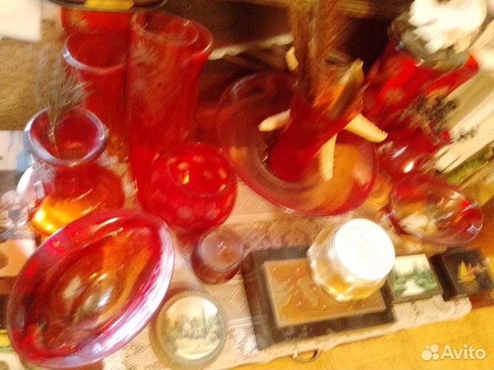 Хрусталь фарфор стекло вазы сервизы пары посуда