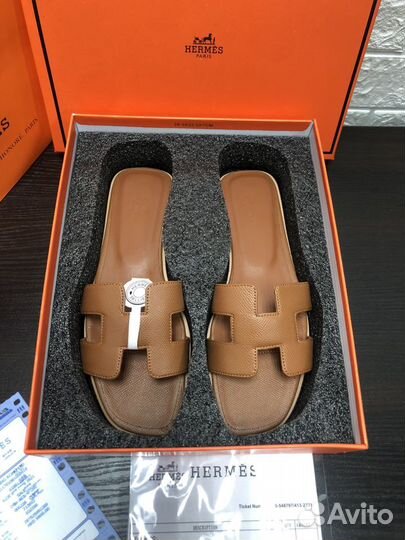 Шлепанцы женские Hermes-36,37,38 размер