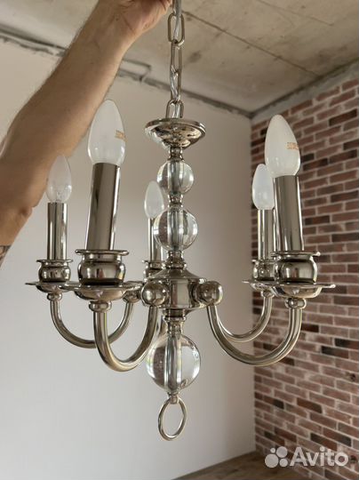 Люстра хром