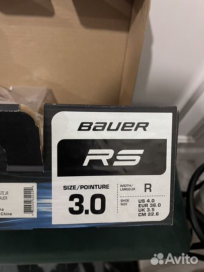 Ролики хоккейные Bauer RS 36 размер