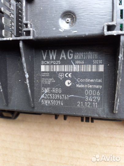 Блок комфорта Volkswagen Polo 2011