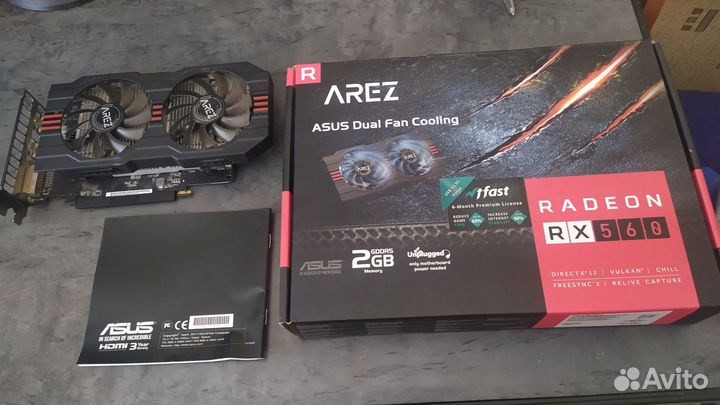 Видеокарта asus RX 560