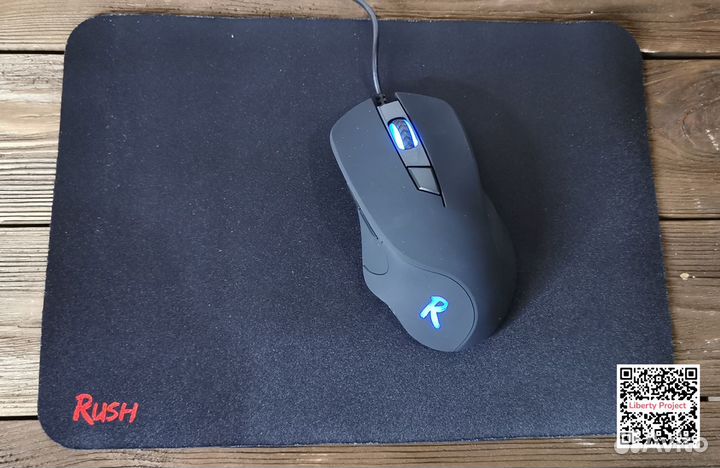 Мышь игровая проводная Smartbuy rush +коврик