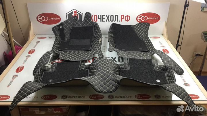 3D Коврики Geely Tugella из Экокожи