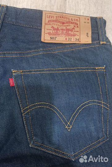 Джинсы Levi's 501 W32 L34 новые