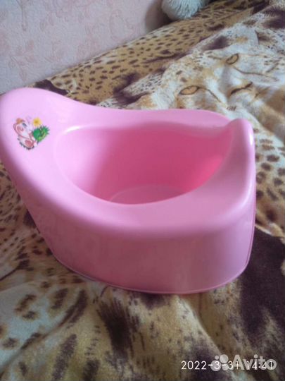 Горшок детский пластик, горка для купания пластик