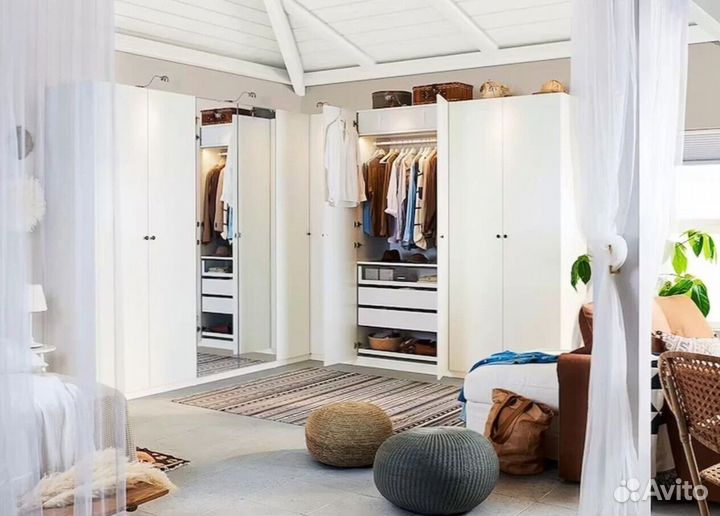 Гардеробные на заказ, системы хранения, шкафы