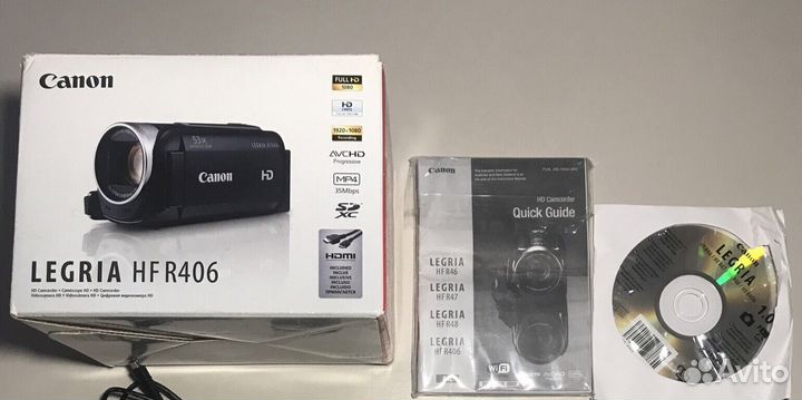 Видеокамера Canon legria HF R406