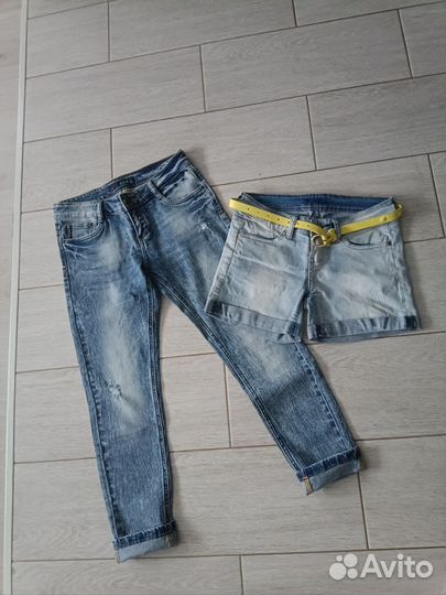 Джинсы, шорты для девочки 152-158