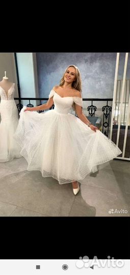 Свадебное платье миди