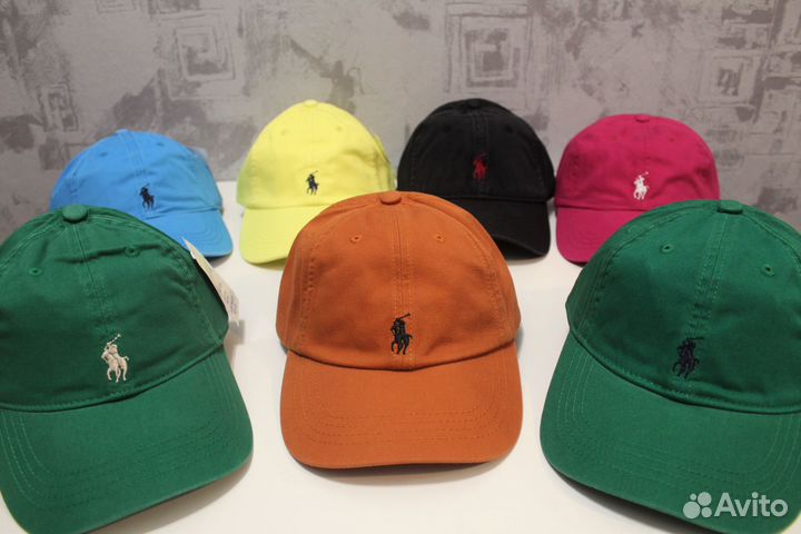 Бейсболка Ralph Lauren Кожаный ремешок Семь Расц