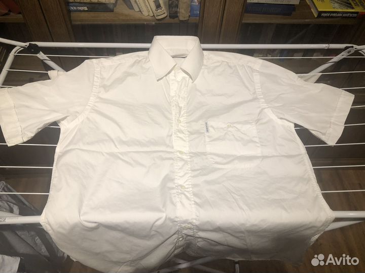 Рубашка мужская paul shark 40 белая