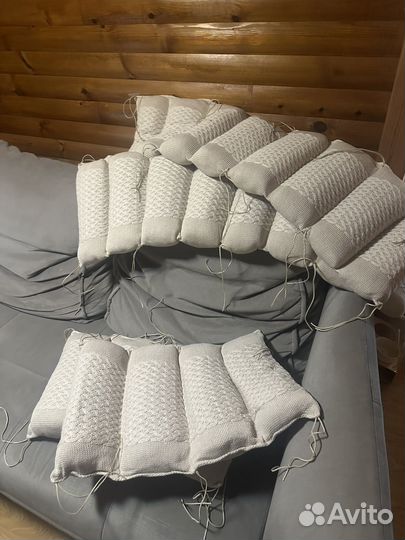 Вязаные бортики в кроватку Loomknits